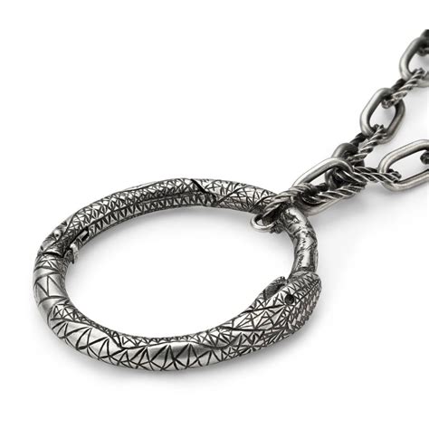 gucci ouroboros pendant necklace